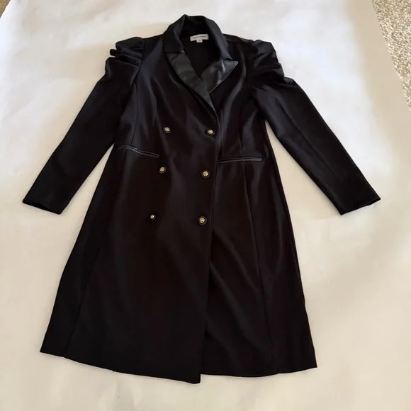 Shelby & Palmer Classic Sophisticated Black Blazer Dress with Sleek Design - Picture 11 of 14